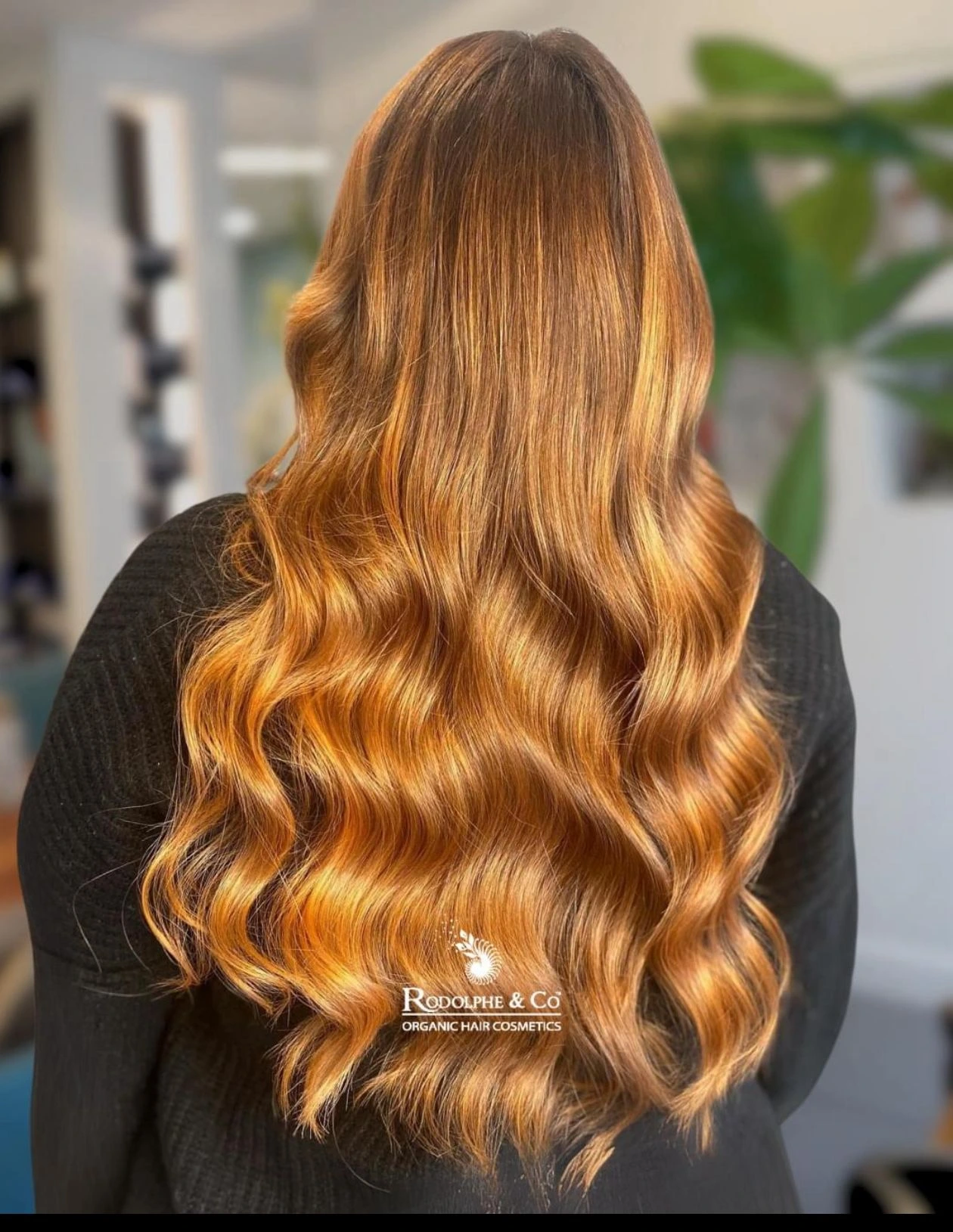 femme au cheveux longs colorés bios